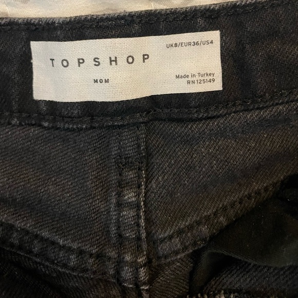 Topshop High Waist Mom Cutoff Shorts - Picture 2 of 3